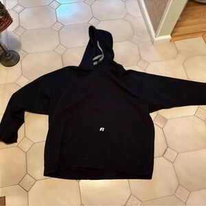 Russell Athletic Black Hoodie with Logo